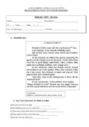 English worksheet: To Be Past Simple