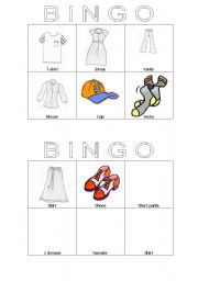 English Worksheet: Bingo 