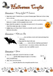 Halloween Crafts - ESL worksheet by ccuschieri