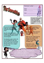 the incredibles 2 worksheets