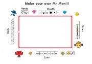 English Worksheet: Make your own Mr Men/ Little Miss....