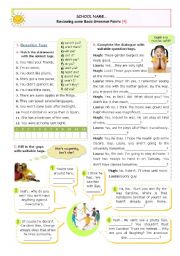 English Worksheet: Reviewing some Basic Grammar Points (4th in the series) - Question tags / Compound Indefinite pronouns and relative Pronouns