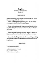 English Worksheet: Reading Passage Worksheet