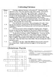English worksheet: Christmas Passage