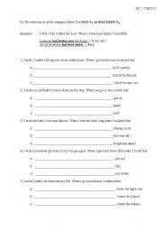 English Worksheet: if