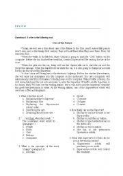 English Worksheet: ReViEw oF MinE