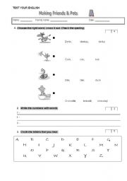 English Worksheet: Test 