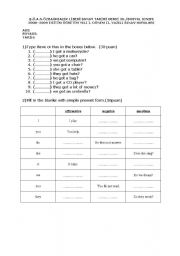 English worksheet: adjectivers