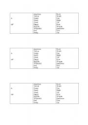 English Worksheet: match adjectives to nouns and articles