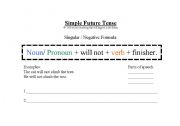 English Worksheet: simple future tense worksheet