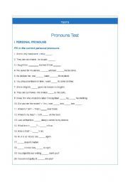 English worksheet: Pronoun