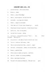 English worksheet: use of the definite article