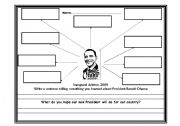 English Worksheet: Barack Obama Graphic Organizer