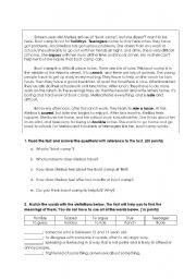 English worksheet: exam preparation