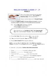 English worksheet: PRESENT CONTINUOUS VS. SIMPLE PRESENT