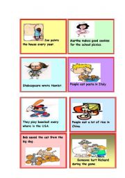 Passive Voice Cards - 1 of 5