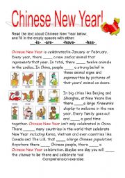 Chinese New Year worksheets