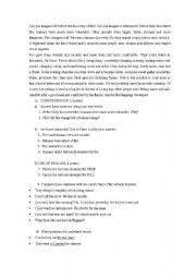 English worksheet: the fire