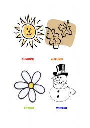 English Worksheet: The seasons