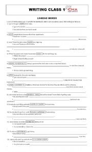 English Worksheet: Linking Words and Idioms 