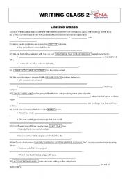 English Worksheet: More Linking Words and Idioms 