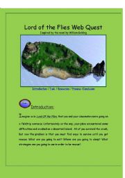 LOrd of the Flies Webquest