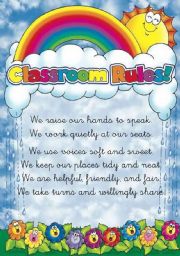 Classroom rules poster