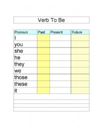 English Worksheet: Verb To Be Practice