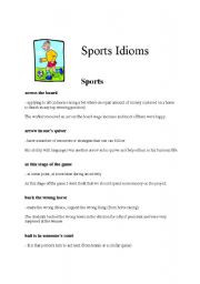 Sports Idioms