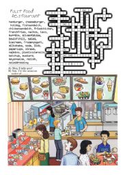 fast food restaurant crossword