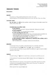English worksheet: English Tenses