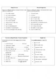 English worksheet: mix of tenses