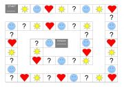 English Worksheet: basic board game
