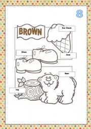 Color cards for painting BROWN