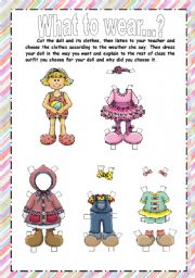 Learn clothes and weather with the Paper Doll