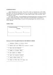 English worksheet: family members