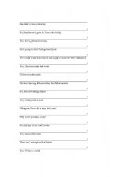 English worksheet: how to make questions - part 4