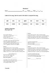 English Worksheet: Music 