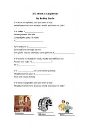 English worksheet: song cloze