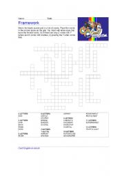 English worksheet: Places puzzle