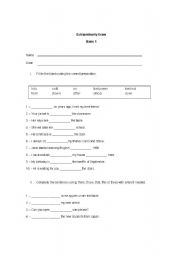 English worksheet: exam with advanced prepositions