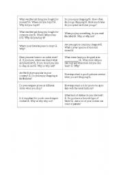 English worksheet: shopping coversation questions