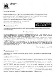 English Worksheet: The Curious Case of Benjamin Button (students)