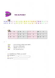 English Worksheet: Alphabet Exercise