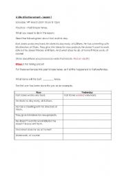 English worksheet: Past Simple exercise