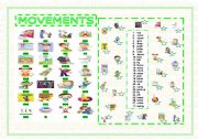 English Worksheet: Movements