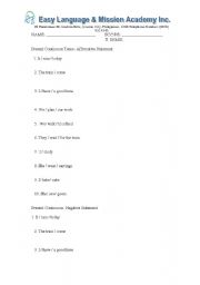 English worksheet: Present continuous