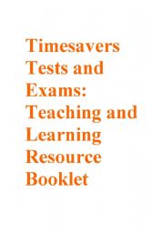 Timesavers Tests and Exams Resource Booklet part 2
