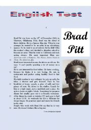 TEST - Brad Pitts daily routine