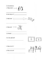 English worksheet: THIS/THAT-THESE/THOSE